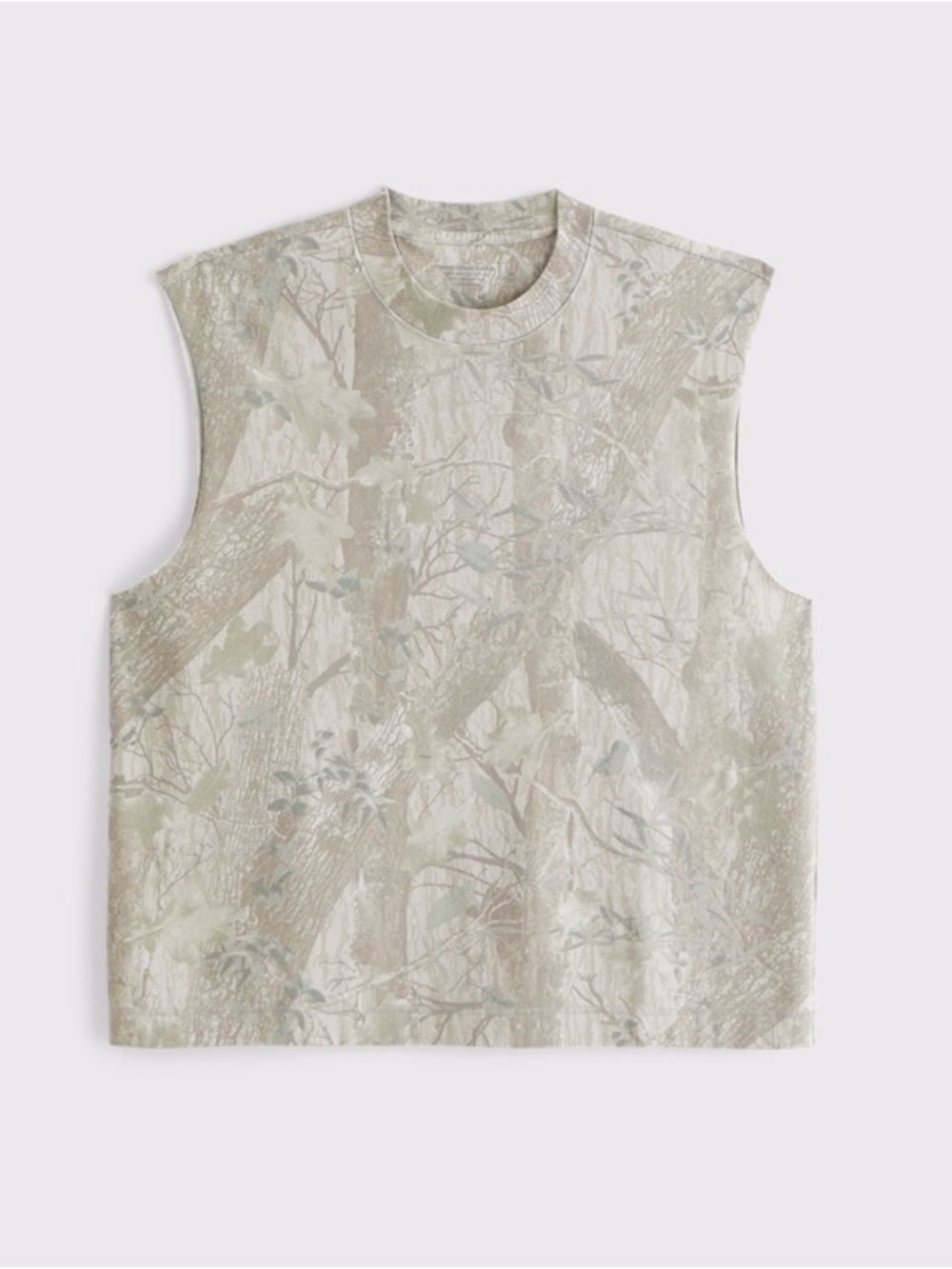 Abercrombie & Fitch Premium Heavyweight Tank - Light Taupe Camo